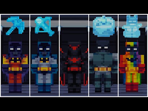 All Unlockables! Suits Gadgets And More! | Minecraft Batman DLC