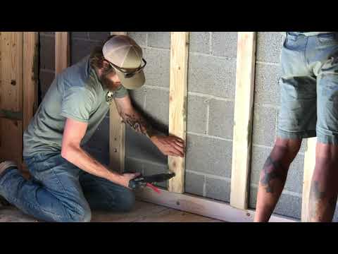 How to attach wood to a concrete block IN SECONDS!