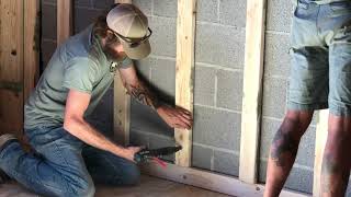 How to attach wood to a concrete block IN SECONDS!