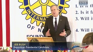 Jeb Bush Kicked Off Stage At Rotary Luncheon