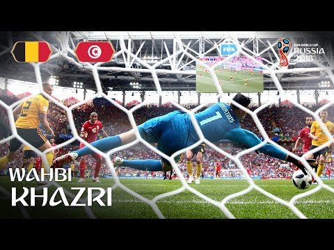 Wahbi KHAZRI Goal - Belgium v Tunisia - MATCH 29