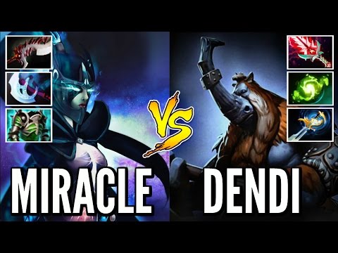 Miracle- Phantom Assassin vs Dendi Magnus - Epic Top MMR Gameplay - Dota 2