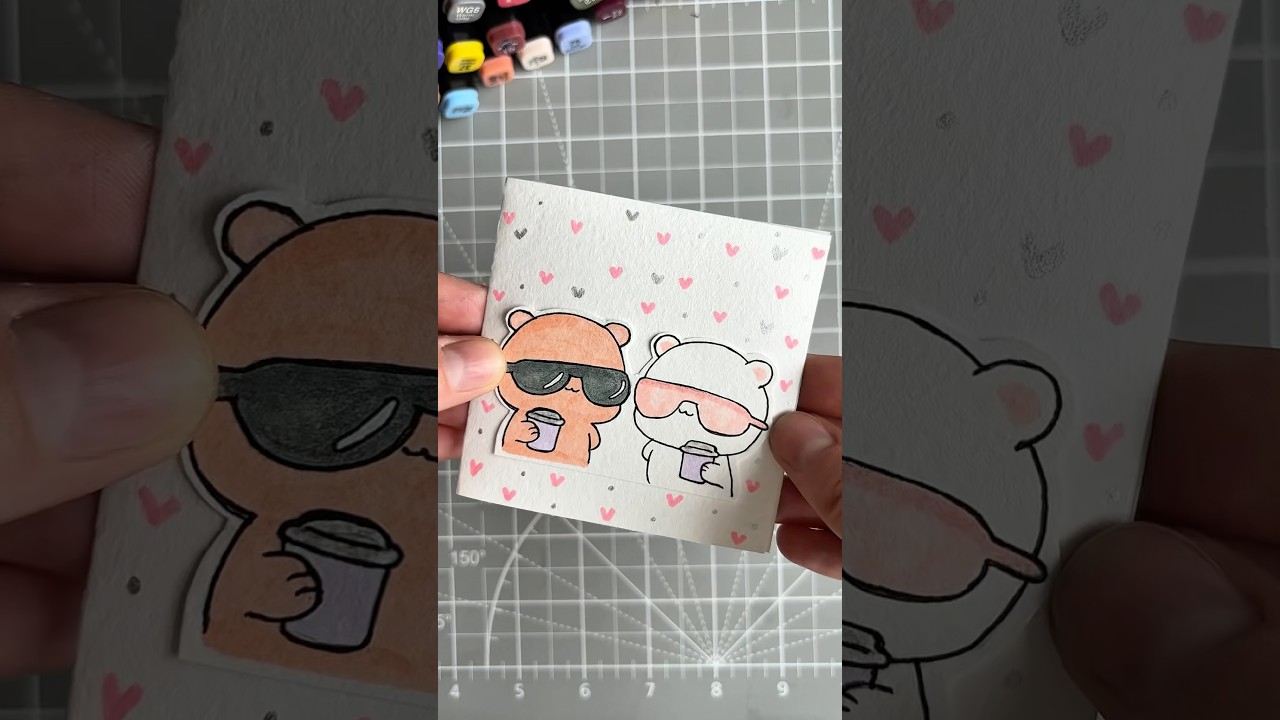 This DIY Card for best friends is super easy, but really cuuuuute💕🫶🏻