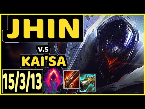 JHIN vs KAI'SA - 15/3/13 KDA BOTTOM ADC GAMEPLAY - EUW Ranked MASTER