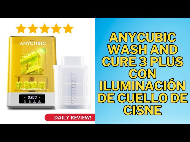 Vídeo relacionado con ANYCUBIC Wash and Cure 3 Plus con Iluminación de Cuello de Cisne, Diseño de Doble capa y Ahorro de IPA, para Impresoras 3D Photon M5/M5s/X2/X 6Ks/Halot-Mage/Mars 4/Saturn Series,228x128x260mm