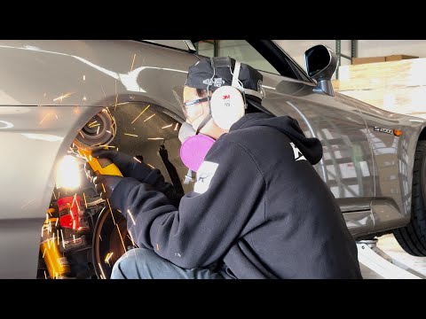 My S2000 is no longer stock body! Honda S2K fender roll/trim with the help of an expert, @mrsexys2k