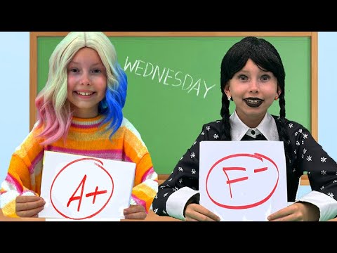 Wednesday VS Enid - school story about friendship and diversity