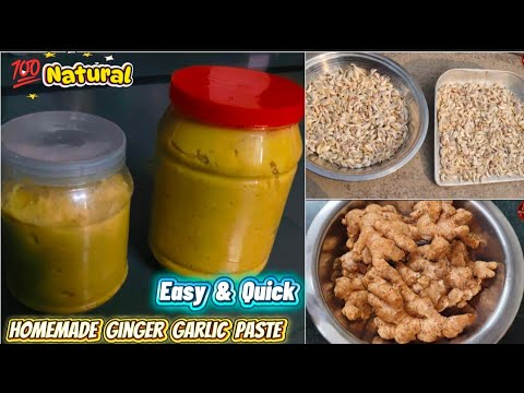 Stop Buying Store-Bought Ginger Garlic Paste | Homemade Ginger Garlic Paste Recipe | 100% Pure