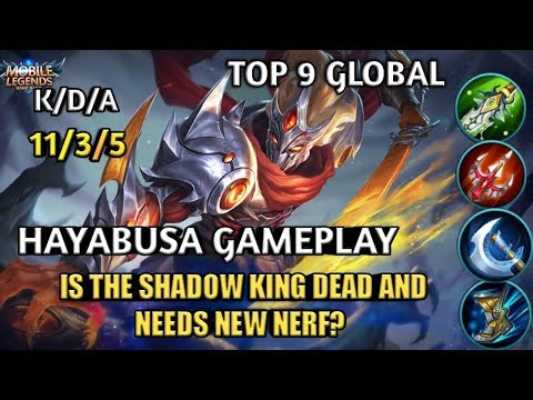 Is the Shadow King Hayabusa dead and needs NERF or still useful? Top 9 Global Hayabusa Gameplay MLBB