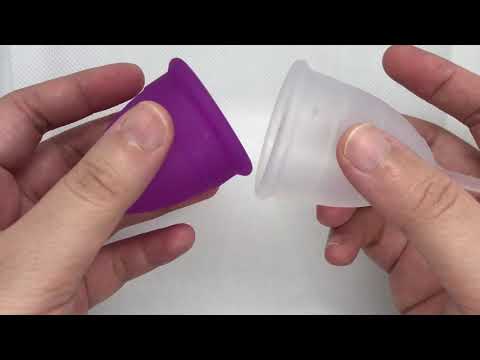 Menstrual cup squish test: Lunette model 2 vs Luna cup Korea large