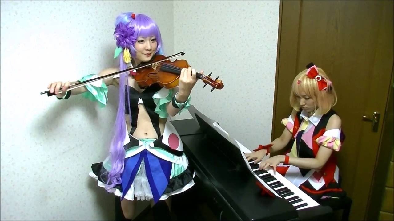 マクロスΔ(デルタ)【いけないボーダーライン】ヴァイオリンとピアノで演奏してみた【MACROSS DELTA】Ikenai borderline