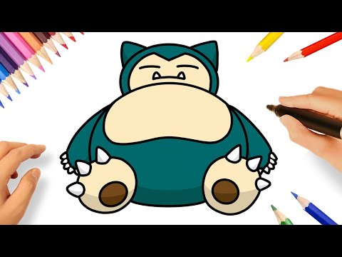 COMMENT DESSINER RONFLEX FACILEMENT | SNORLAX | POKÉMON