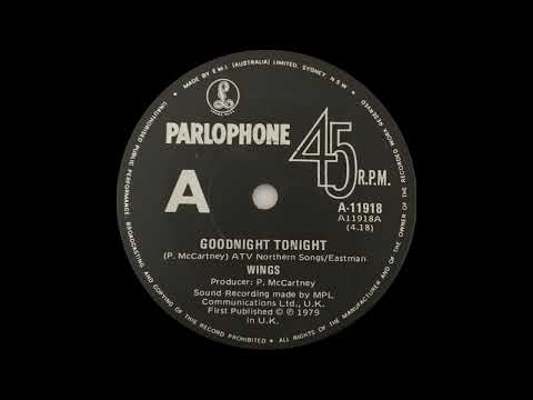 1979: Wings - Goodnight Tonight - 45