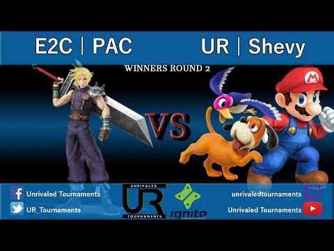 Ignition #15  WINNERS ROUND 2 - E2C | PAC DIESEL (Cloud, Luigi) vs UR | Shevy (Mario, Duck Hunt)