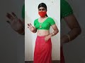 Saree Crossdresser Draping Parrot Green Saree