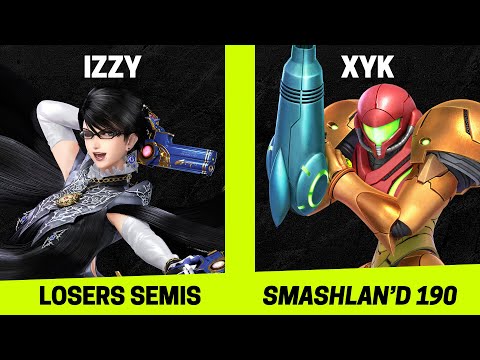 SmashLAN'd 190 Losers Semis - Izzy (Bayonetta) vs XYK (Samus) - SSBU Tournament