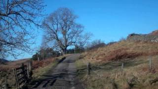 March Drive Single Track Road Scottish Highlands Of Scotland