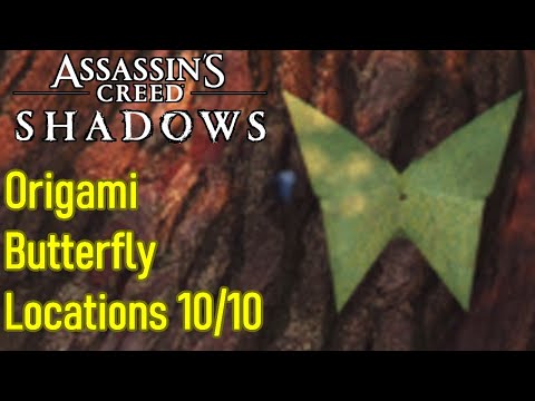 Assassin's Creed Shadows origami butterfly locations, all 10/10