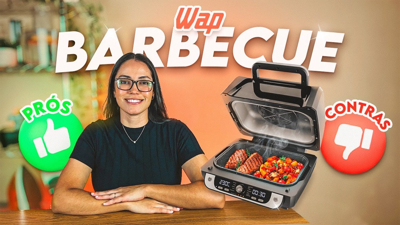 Miniatura da avaliação em vídeo de Fritadeira WAP Air Fryer Barbecue Digital 12 em 1 10 Litros