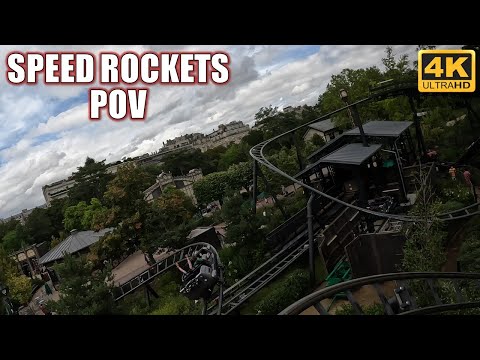 Speed Rockets POV (Front Row, 4K 60FPS), Jardin d'Acclimatation Gerstlauer Bobsled | Non-Copyright