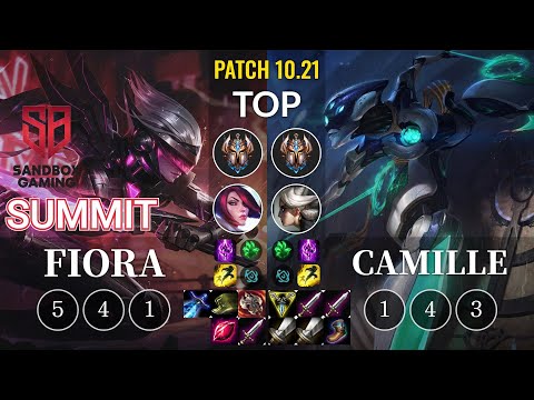 SB Summit Fiora vs Camille Top - KR Patch 10.21