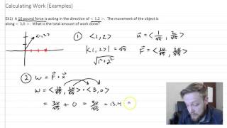 Calculating Work with Vectors