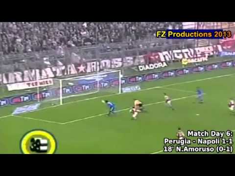 Serie A 2000-2001, day 6 Perugia - Napoli 1-1 (N.Amoruso goal)