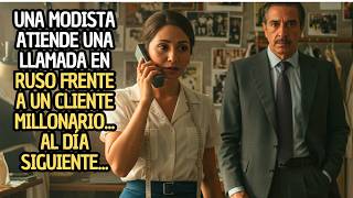 UNA MODISTA ATIENDE UNA LLAMADA EN RUSO FRENTE A UN CLIENTE MILLONARIO...AL DÍA SIGUIENTE...