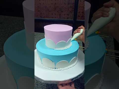 rainbow theme cake design #shorts #cake #viral #design