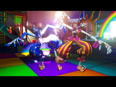 FNAF Security Breach - What happens if Smol Head Sun & Moon Jumpscare Gregory