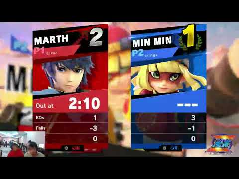 MSM.ZERO 10 Losers Round 2 - Yrneh (Min Min) Vs. Clear (Marth) - SSBU Tournament
