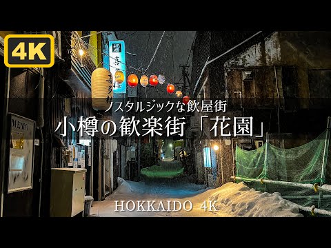 Distrito de bares retro Ciudad de Otaru Hanazono Ginza Distrito comercial Hokkaido Otaru paseo nocturno