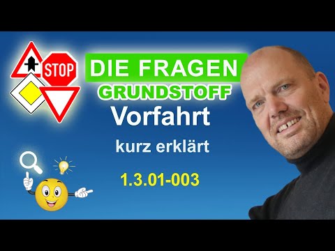 Theorieprüfung 1.3.01-003– Vorfahrt – Vorrang – Führerschein Theorie Fragen lernen