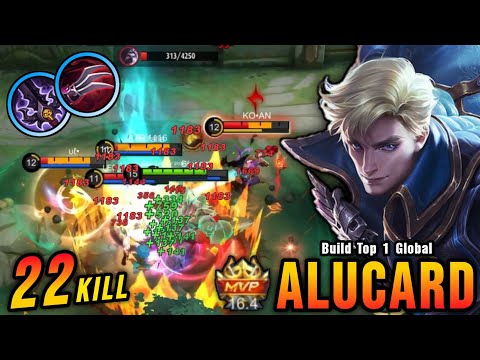 22 Kills!! Alucard Crazy Lifesteal with Brutal Damage!! - Build Top 1 Global Alucard ~ MLBB
