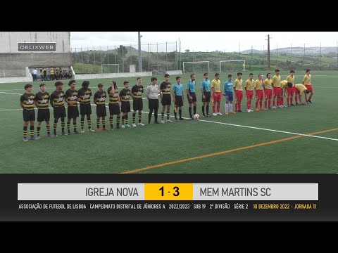 Igreja Nova (1-3) Mem Martins [SUB19 J11]