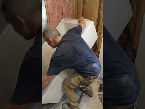 American Standard Tub Installation #diy #plumbing #shorts