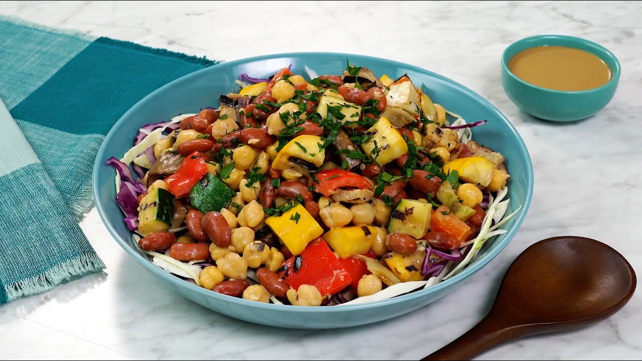 Grilled Vegetable and Bean Salad Recipes Videos Goya Foods