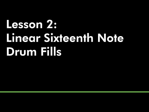 Linear Sixteenth Note Drum Fills