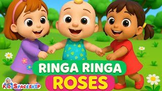 Ringa Ringa Roses - Kids Play with roses | Kids Spaceship | Nursery Rhymes & Poem Song