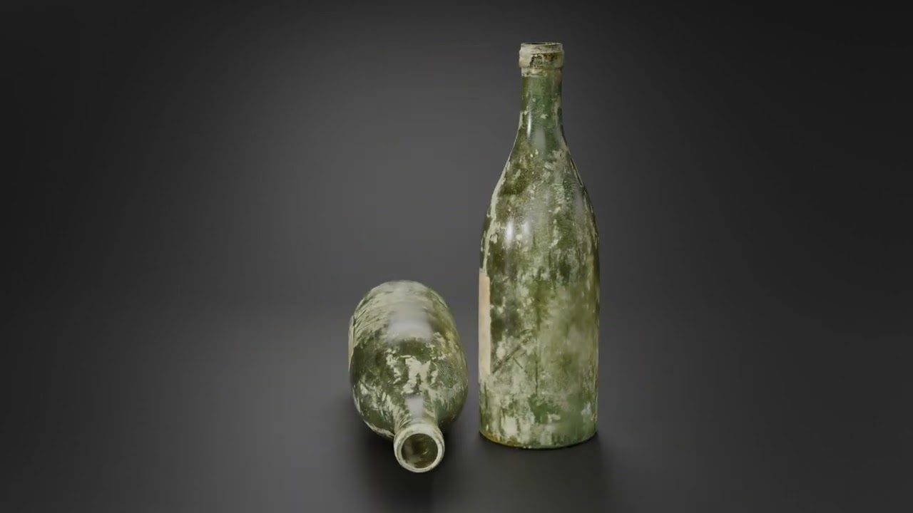 Bottles Collection Old Glass 3D Model