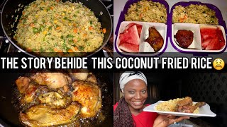WHAT BEING UNORGANIZED CAUSED ME | THE STORY BEHIND THIS COCONUT FRIED RICE 😩
