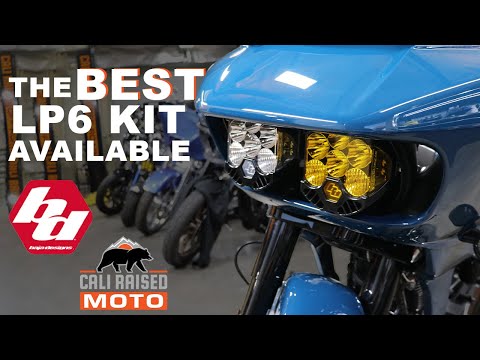 The Best Headlight Kit for Harley Davidson Road Glide from Cali Raised Moto with Baja Designs LP6's