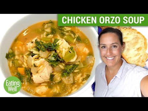 This Lemon Chicken Orzo Soup with Kale is the PERFECT Fall Soup Recipe | Prep School | Eating Well