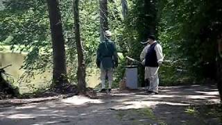 Cannon firing at the CSS Nuese Historical Site in Kinston, NC