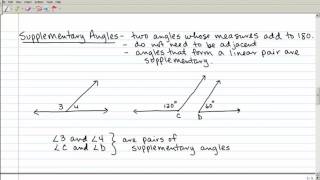 1-5 Angle Relationships