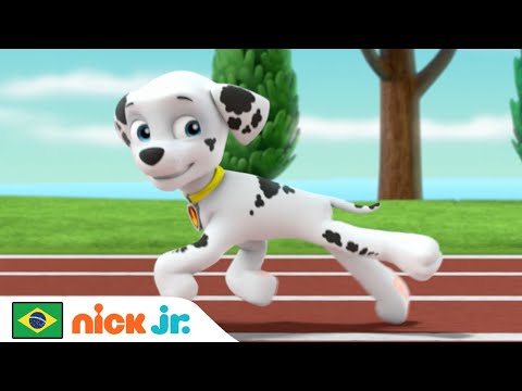 Capa de Patrulha Canina | Marshall Corre! | Nick Jr. em Português