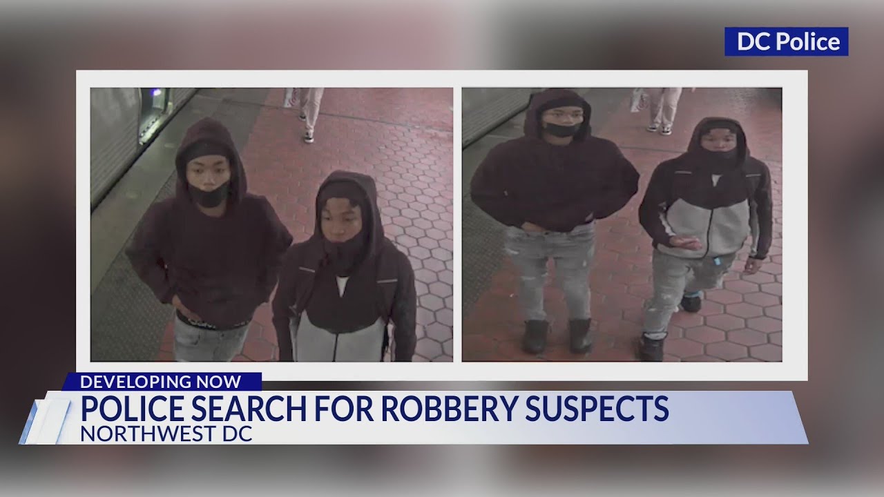 DC police search for robbery suspects