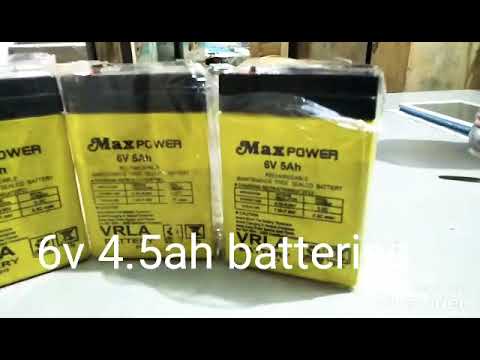 Hemant batteries 6v/4.5ah batteries, warranty: 6 months