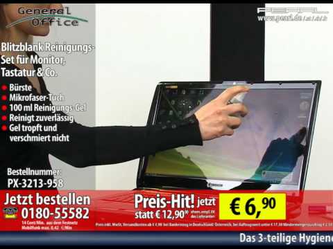 General Office Blitzblank Reinigungs-Set für Monitor, Tastatur & Co.