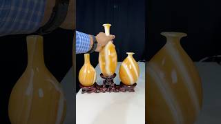 Bộ 3 Bình Ngọc Hút Lộc Ngọc Hoàng Long tự Nhiên Nguyên Khối M01